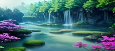 DNS解析原理示意图，网络节点连线图，蓝色科技风格背景